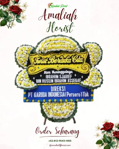 Papan Bunga Duka di Karah